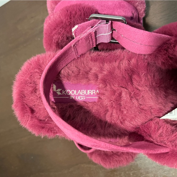 Koolaburra by Ugg Women’s FUZZ'N II Slingback Slide Sandals Pink Size:8 - Picture 4 of 6